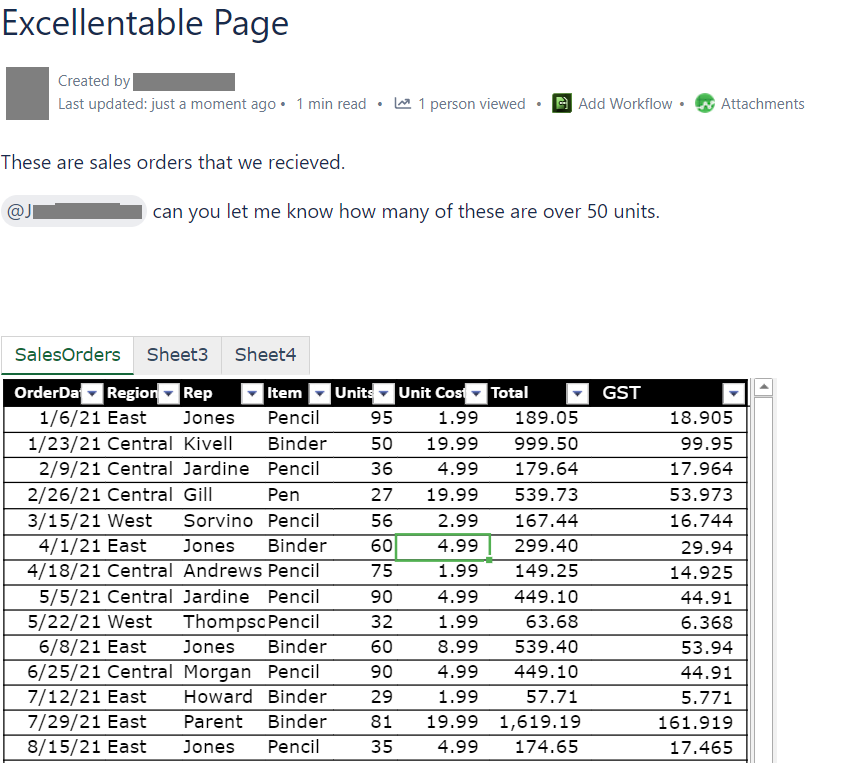 A Confluence page without Conditional formatting
